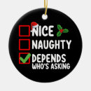 Search for naughty christmas tree decorations Merry