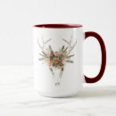 Search for skull with flowers mugs Deer