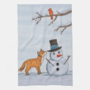 Search for cardinal bird tea towels Winter