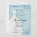 Search for baby blue bridal shower invitations White