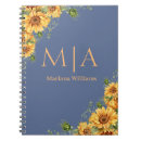 Search for orange sunflower notebooks Botanical