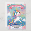 Search for unicorn 3rd birthday invitations Magical unicorn party