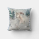 Search for white horse cushions Snow