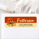 Search for thanksgiving turkey return address labels Cute