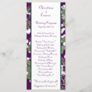 Search for peacock wedding programs Purple