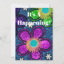 Search for 1960s flower power invitations Vintage