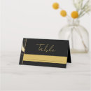 Search for black and gold place cards Sophisticated