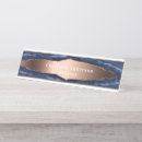 Search for marble and rose gold name plates Metallic