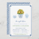 Search for sunflower rehearsal dinner invitations Watercolor