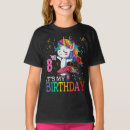 Search for 8th birthday girls tshirts Unicorn