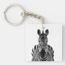 Search for animal print key rings Zebra