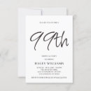 Search for 99th birthday invitations Modern