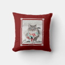 Search for santa claus throw cushions Red and white