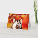 Search for husky christmas cards Animal