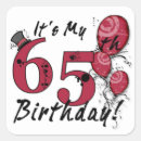 Search for 65th birthday stickers It's