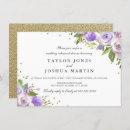 Search for purple rehearsal dinner invitations Watercolor