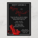 Search for red high heels invitations Glitter