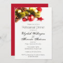 Search for christmas rehearsal dinner invitations Red and green
