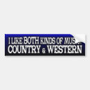 Search for country music bumper stickers Cowboy
