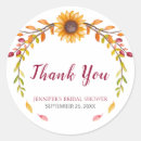 Search for sunflower thank you stickers Wreath