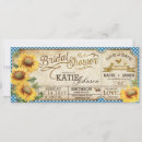 Search for autumn bridal tea party invitations Sunflower