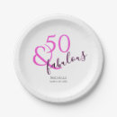 Search for 50th birthday plates and napkins Fifty