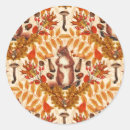 Search for autumn fall leaves stickers Squirrel
