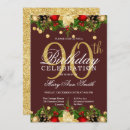 Search for holiday birthday invitations Gold
