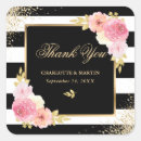 Search for black white pink wedding stickers Elegant