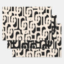 Search for cream and black wrapping paper Geometric
