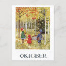 Search for vintage autumn postcards Children