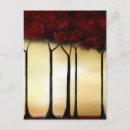 Search for abstract tree postcards Red