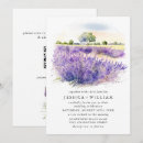 Search for lavender flower wedding invitations Violet