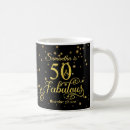 Search for womans 50th birthday mugs Typography