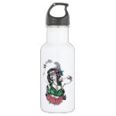 Search for day of the dead water bottles Skull