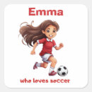 Search for soccer ball with name stickers Girl
