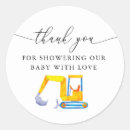 Search for construction baby shower stickers Truck