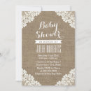 Search for burlap and lace invitations Baby