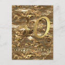 Search for 30th birthday invite postcards Gold