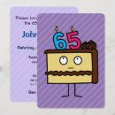 Search for funny 65th birthday invitations Party