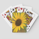 Search for yellow sunflowers playing cards Brown