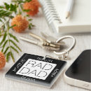 Search for modern design key rings Dad