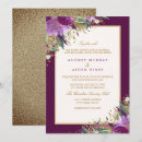 Search for amethyst wedding invitations Glitter