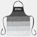 Search for black and white stripe aprons For him
