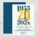 Search for 70th birthday thank you cards Typography