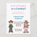 Search for cowboy party invitations Blue