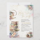 Search for pink and gold tea party invitations Flowers