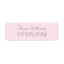 Search for pink and grey return address labels Classic