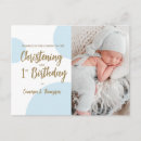 Search for 1st birthday thank you postcards Baby boy