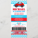 Search for nascar birthday invitations Race car